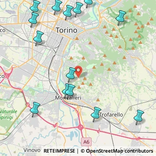 Mappa Strada Devalle, 10133 Torino TO, Italia (6.02429)