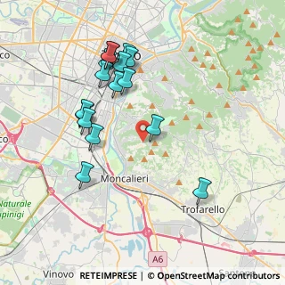 Mappa Strada Devalle, 10133 Torino TO, Italia (3.93063)