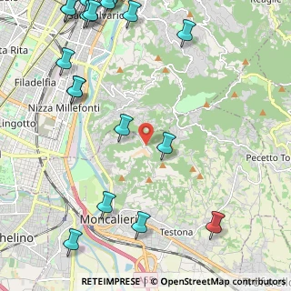 Mappa Strada Devalle, 10133 Torino TO, Italia (3.3245)