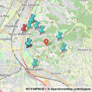 Mappa Strada Devalle, 10133 Torino TO, Italia (1.95167)