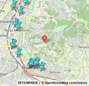 Mappa Strada Devalle, 10133 Torino TO, Italia (2.86071)