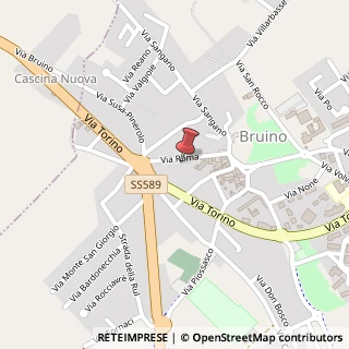 Mappa Via Roma, 22, 10090 Bruino, Torino (Piemonte)