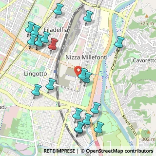 Mappa Via Valenza, 10127 Torino TO, Italia (1.308)