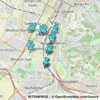 Mappa Via Valenza, 10127 Torino TO, Italia (1.28263)