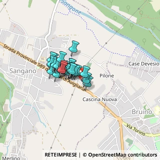 Mappa Via San Giorgio, 10090 Sangano TO, Italia (0.25)