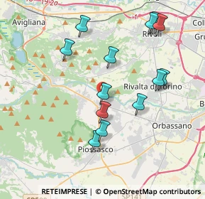 Mappa Via Villarbasse, 10090 Bruino TO, Italia (3.91615)