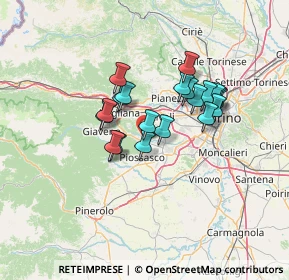 Mappa Via Villarbasse, 10090 Bruino TO, Italia (10.3565)