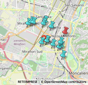 Mappa Viale Augusto Monti, 10135 Torino TO, Italia (1.33267)