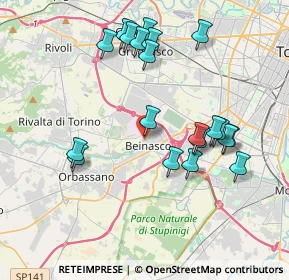 Mappa Via Silvio Pellico, 10092 Beinasco TO, Italia (3.9365)