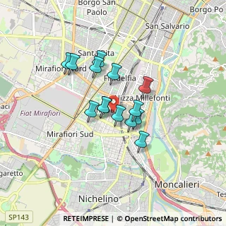 Mappa Via Monte Corno, 10127 Torino TO, Italia (1.23143)