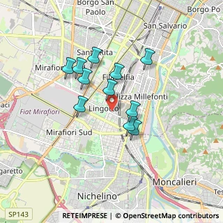 Mappa Via Monte Corno, 10127 Torino TO, Italia (1.40182)