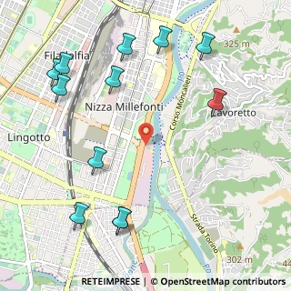 Mappa Campus ONU, 10127 Torino TO, Italia (1.35083)
