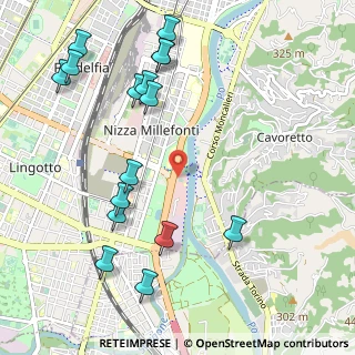 Mappa Campus ONU, 10127 Torino TO, Italia (1.2625)