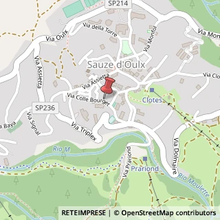 Mappa Via Colle Bourget, 19, 10050 Sauze d'Oulx, Torino (Piemonte)