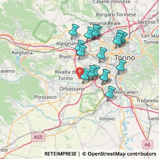 Mappa SP 174 San Luigi, 10043 Orbassano TO (6.72353)