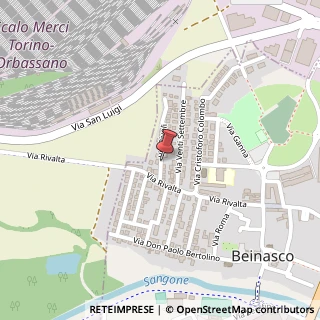 Mappa Via Rivoli,  5, 10092 Beinasco, Torino (Piemonte)