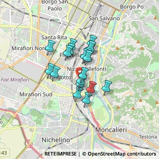 Mappa Via Farigliano, 10127 Torino TO, Italia (1.22105)