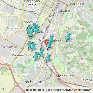 Mappa Via Farigliano, 10127 Torino TO, Italia (1.46083)