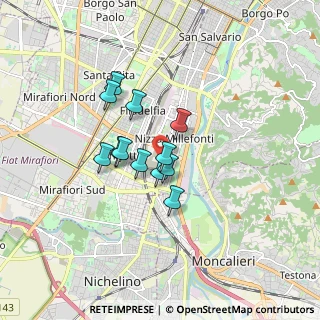 Mappa Via Farigliano, 10127 Torino TO, Italia (1.195)