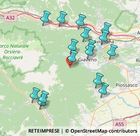 Mappa Borgata Molè Cordola, 10094 Giaveno TO, Italia (7.90563)