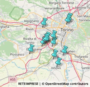 Mappa Via Monginevro, 10092 Beinasco TO, Italia (4.92231)