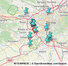 Mappa Via Danilo Dolci, 10092 Beinasco TO, Italia (5.23571)