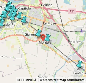 Mappa Montale, 29122 Piacenza PC, Italia (3.4405)