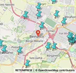Mappa Corso Cavour, 10092 Beinasco TO, Italia (2.9835)
