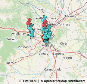 Mappa Via Loano, 10135 Torino TO, Italia (7.08615)