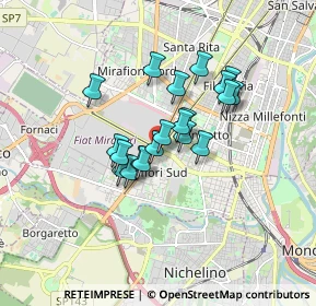 Mappa Via Loano, 10135 Torino TO, Italia (1.2105)