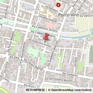 Mappa Via Gioacchino Rossini, 17, 45014 Porto Viro, Rovigo (Veneto)