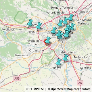 Mappa Strada Torino, 10090 Beinasco TO (7.63706)