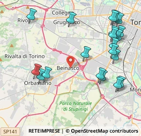 Mappa Via Giovanni Giolitti, 10092 Beinasco TO, Italia (4.9655)