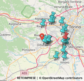 Mappa , 10040 Rivalta di Torino TO, Italia (6.75333)