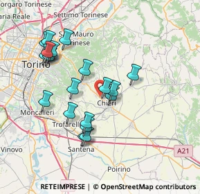 Mappa Corso Torino, 10023 Chieri TO, Italia (7.2025)