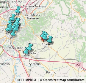 Mappa Corso Torino, 10023 Chieri TO, Italia (9.212)