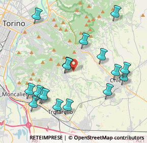 Mappa Strada Comunale della Ciattalina, 10025 Pino torinese TO, Italia (4.50176)