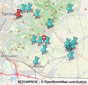 Mappa Strada Comunale della Ciattalina, 10025 Pino torinese TO, Italia (4.23526)