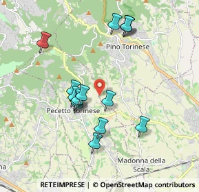 Mappa Strada Comunale della Ciattalina, 10025 Pino torinese TO, Italia (1.76867)