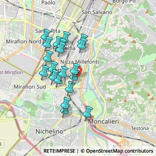 Mappa Via Ventimiglia, 10127 Torino TO, Italia (1.665)
