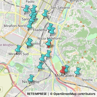Mappa Via Ventimiglia, 10127 Torino TO, Italia (2.3565)