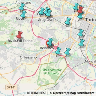 Mappa Via Guglielmo Marconi, 10092 Beinasco TO, Italia (5.34278)