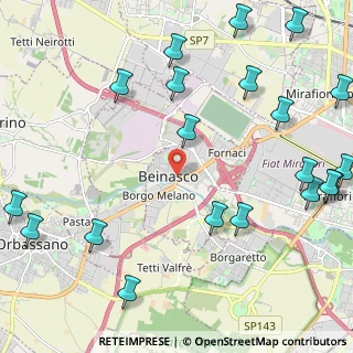 Mappa Via Guglielmo Marconi, 10092 Beinasco TO, Italia (3.0515)