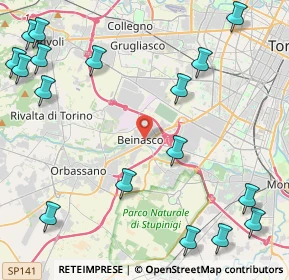 Mappa Via Guglielmo Marconi, 10092 Beinasco TO, Italia (6.493)