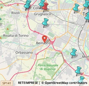 Mappa Via Guglielmo Marconi, 10092 Beinasco TO, Italia (7.55)