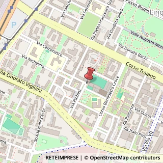 Mappa Via Matteo Bartoli,  20, 10135 Torino, Torino (Piemonte)