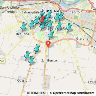 Mappa Via Moizo Romolo, 29122 Piacenza PC, Italia (2.074)