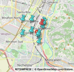 Mappa Via Nizza, 10100 Torino TO, Italia (1.06727)