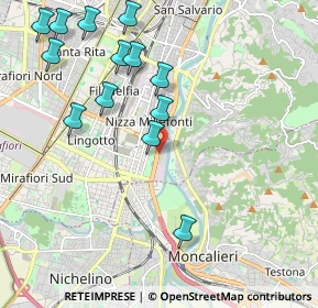 Mappa Corso Unità d'Italia, 10127 Torino TO, Italia (2.34154)