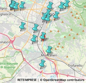 Mappa Corso Unità d'Italia, 10127 Torino TO, Italia (4.99389)